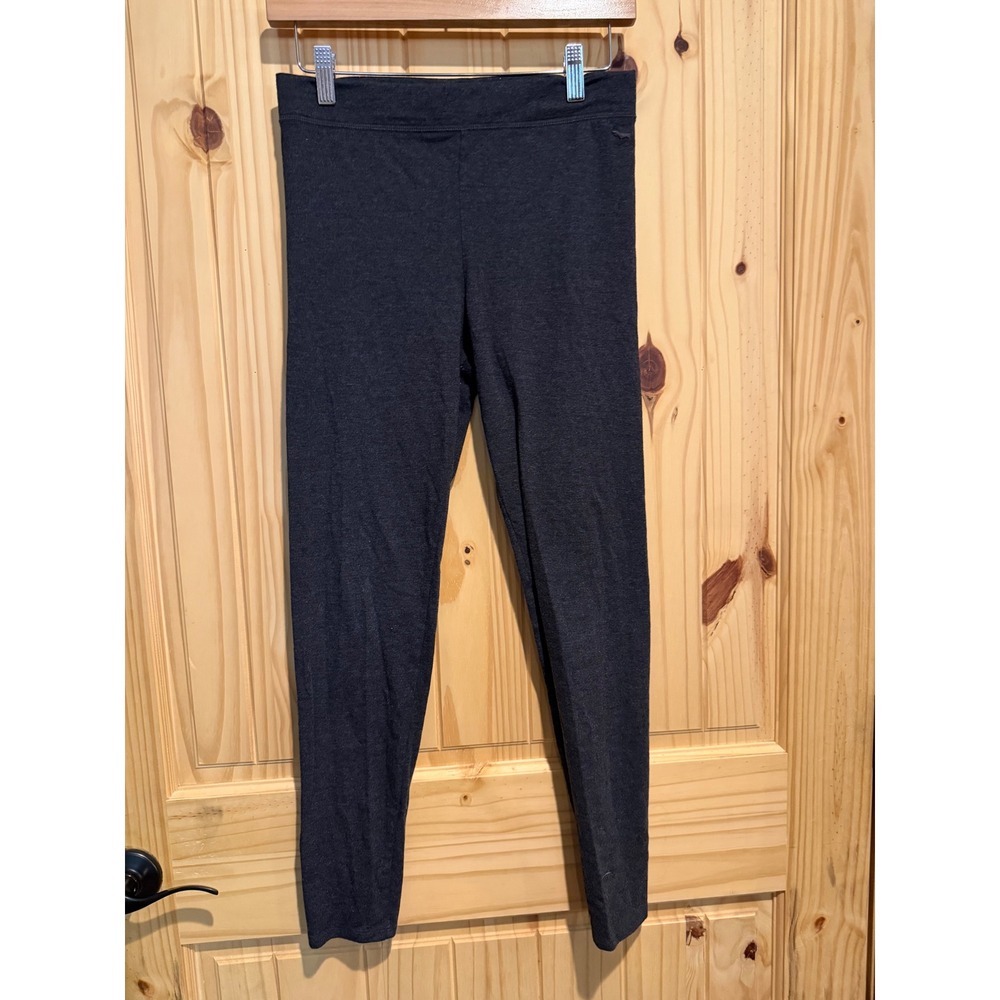Pink Victoria's Secret Leggings Charcoal Gray Heather Cotton Blend Stretch M
